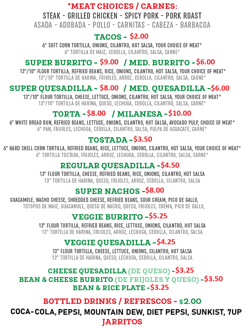 Menu picture